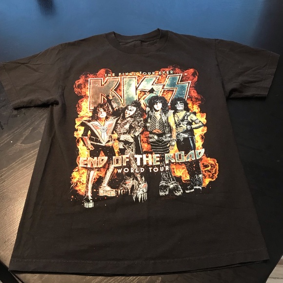 Kiss Other - Kiss End of the Road World tour rare tshirt